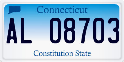 CT license plate AL08703