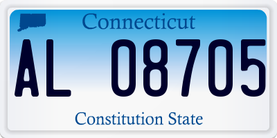 CT license plate AL08705
