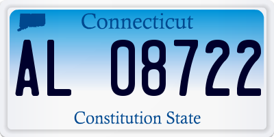 CT license plate AL08722