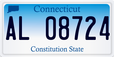 CT license plate AL08724