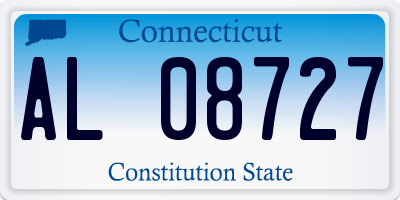 CT license plate AL08727
