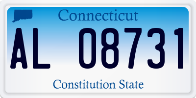 CT license plate AL08731
