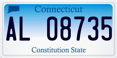 CT license plate AL08735