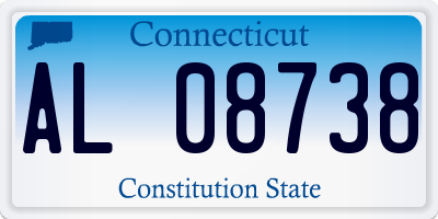 CT license plate AL08738