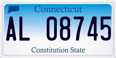 CT license plate AL08745