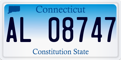 CT license plate AL08747