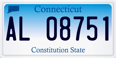 CT license plate AL08751
