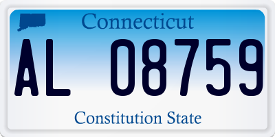 CT license plate AL08759