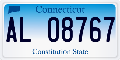 CT license plate AL08767