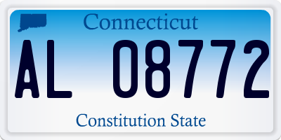 CT license plate AL08772
