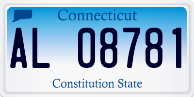 CT license plate AL08781