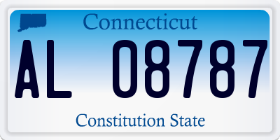 CT license plate AL08787