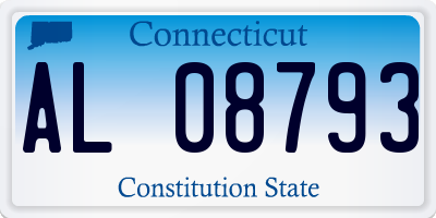 CT license plate AL08793
