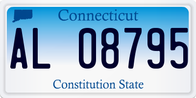CT license plate AL08795