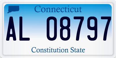 CT license plate AL08797