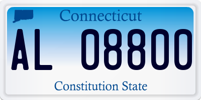 CT license plate AL08800