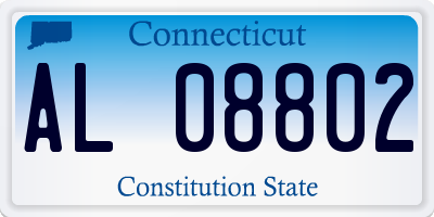 CT license plate AL08802