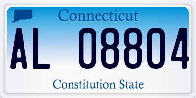 CT license plate AL08804