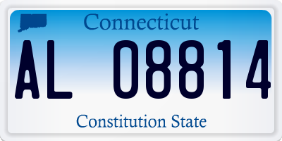 CT license plate AL08814