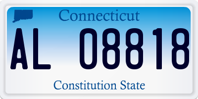 CT license plate AL08818