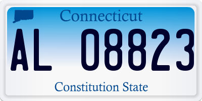 CT license plate AL08823