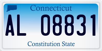 CT license plate AL08831