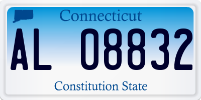 CT license plate AL08832