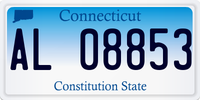 CT license plate AL08853