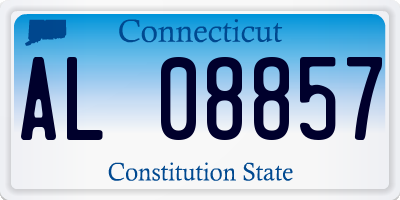 CT license plate AL08857