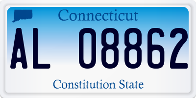CT license plate AL08862
