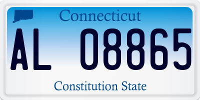 CT license plate AL08865