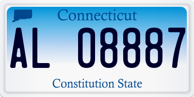 CT license plate AL08887