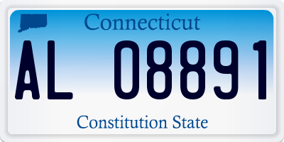 CT license plate AL08891