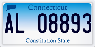 CT license plate AL08893