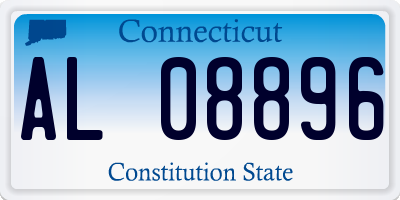CT license plate AL08896