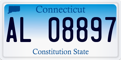CT license plate AL08897