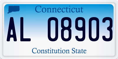 CT license plate AL08903