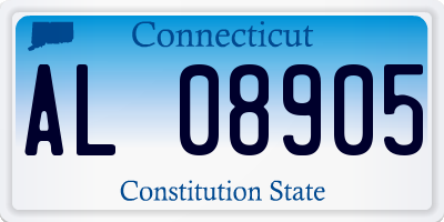 CT license plate AL08905