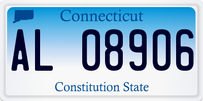 CT license plate AL08906