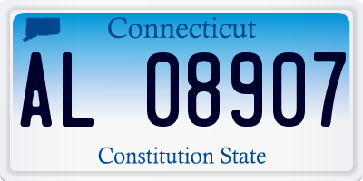 CT license plate AL08907