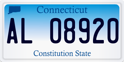 CT license plate AL08920