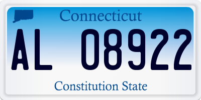 CT license plate AL08922