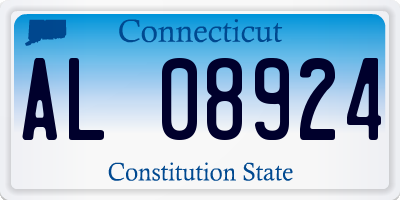 CT license plate AL08924