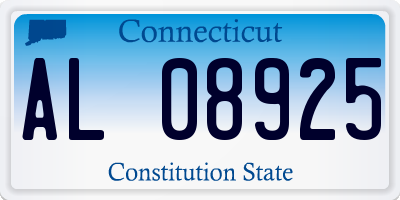 CT license plate AL08925
