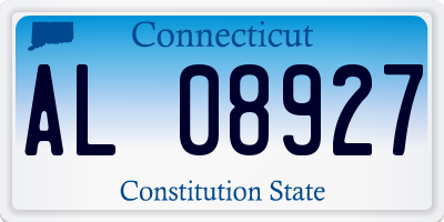 CT license plate AL08927