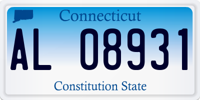 CT license plate AL08931