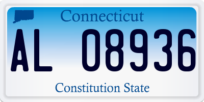 CT license plate AL08936