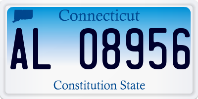 CT license plate AL08956