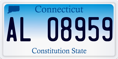 CT license plate AL08959