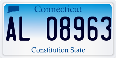 CT license plate AL08963